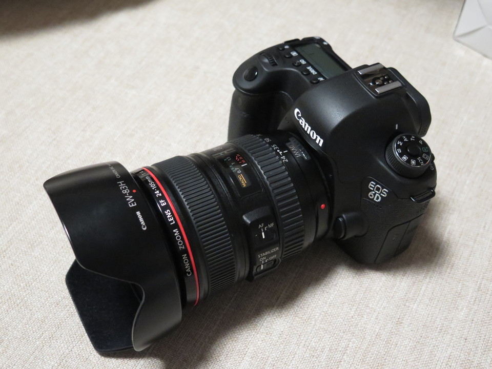 一眼レフカメラを買った！CANONのフルサイズ機！EOS 6DとEF 24-105 F4L